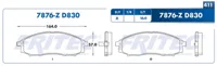 Pastilla para freno de disco Fritec, Formula Ceramic Specific, Delantera
