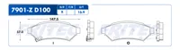Pastilla para freno de disco Fritec, Formula Ceramic Specific, Delantera