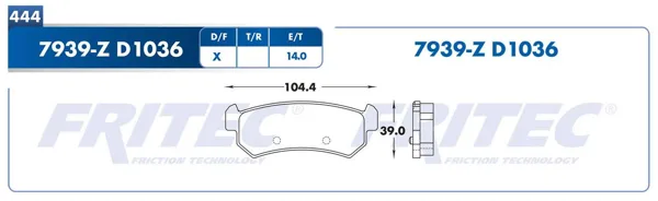 Balata Fritec Spc-7939-Z SPC-7939-Z