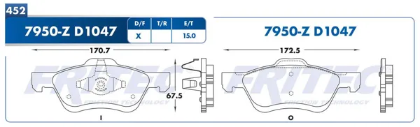 Balata Fritec Spc-7950-Z SPC-7950-Z