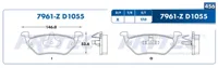 Pastilla para freno de disco Fritec, Formula Ceramic Specific, Trasera
