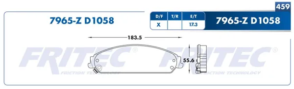 Pastilla para freno de disco Fritec, Formula Ceramic Specific, Delantera SPC-7965-Z