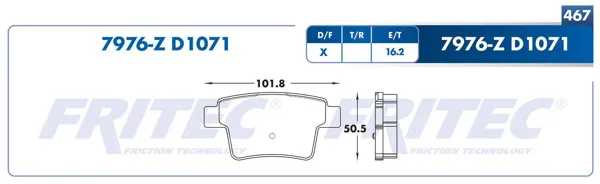 Balata Fritec Spc-7976-Z SPC-7976-Z