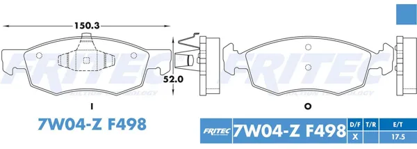 Balata Fritec Spc-7W04-Z SPC-7W04-Z