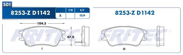 Balata Fritec Spc-8253-Z SPC-8253-Z