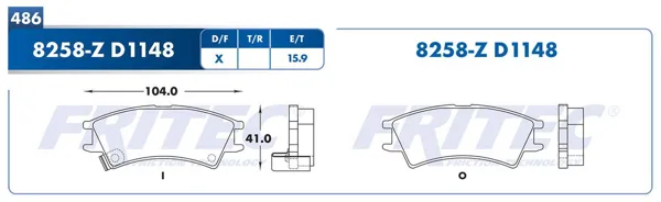 Balata Fritec Spc-8258-Z SPC-8258-Z
