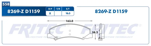 Balata Fritec Spc-8269-Z SPC-8269-Z