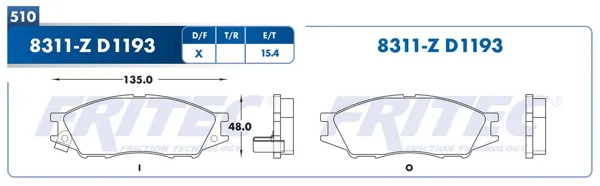 Balata Fritec Spc-8311-Z SPC-8311-Z