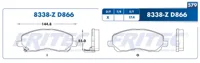 Pastilla para freno de disco Fritec, Formula Ceramic Specific, Delantera