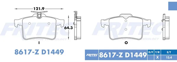 Balata Fritec Spc-8617-Z SPC-8617-Z