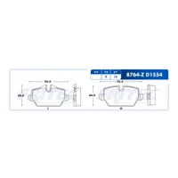 Pastilla para freno de disco Fritec, Formula Ceramic Specific, Trasera