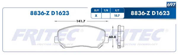 Balata Fritec Spc-8836-Z SPC-8836-Z