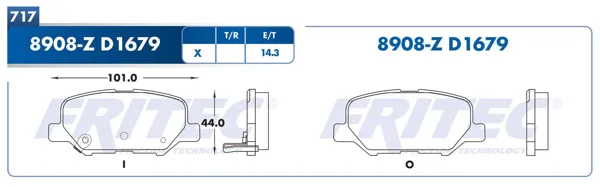 Balata Fritec Spc-8908-Z SPC-8908-Z