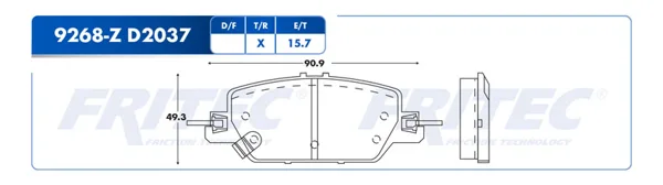 Balata Fritec Spc-9268-Z SPC-9268-Z