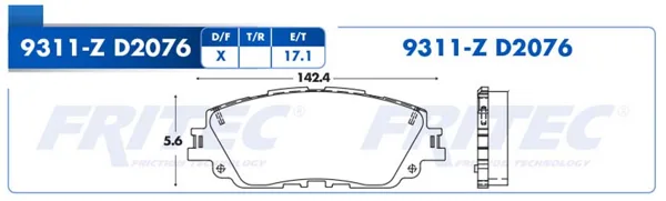 Balata Fritec Spc-9311-Z SPC-9311-Z